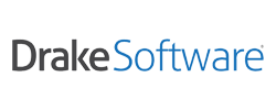 The logo of Drake Software features Drake in sleek black and Software in vibrant blue, trusted by top CPA firms in Houston for its reliable and efficient solutions.
